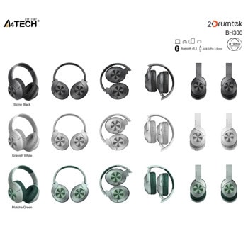 Слушалки A4Tech 2Drumtek BH300 Green