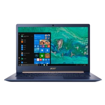 Лаптоп Acer Aspire Swift 5 Pro SF514-52TP-532Z (NX.H0DEX.014)(син), четириядрен Kaby Lake R Intel Core i5-8250U 1.6/3.4 GHz, 14.0" (35.56 cm) Full HD Glare Touchscreen Display, (HDMI), 8GB, 256GB SSD, 1x USB Type-C, Windows 10, 0.97 kg | JAR Computers Acer Aspire Swift 5 Pro, SF514-52TP-532Z