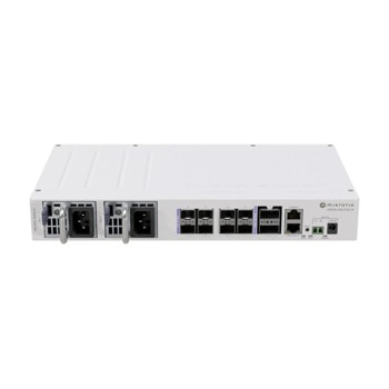Суич Mikrotik CRS510-8XS-2XQ-IN, 11 порта, 1x 10/100Mbps RJ-45, 8x 25G SFP28, 2x 100G QSFP28 | JAR Computers Mikrotik CRS510-8XS-2XQ-IN
