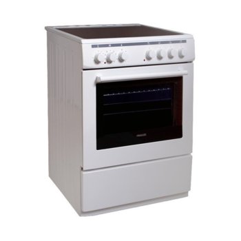 Готварска печка Finlux FLCM 6000A, 56 л. обем, 8 функции, керамичен плот, бяла image