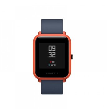 Смарт часовник Xiaomi AMAZFIT Bip S Red, 1.28" (3.25 cm) LCD Touchscreen дисплей, до 40 дни живот на батерията, IP68, червен | JAR Computers Xiaomi AMAZFIT Bip S Red