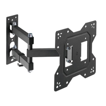 Стойка за телевизор KIVI Motion-223, за стена, за екрани от 27" до 43", VESA до 200x200, до 30kg, регулируема, черна | JAR Computers Стойка за телевизор KIVI Motion-223