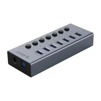 USB хъб Orico BT2U3-7AB-EU-GY-BP