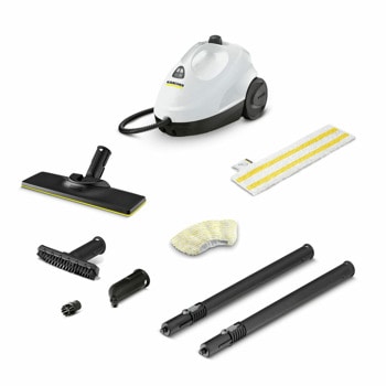 Парочистачка Karcher SC 2 EasyFix, 1500W, 3.2 bar-a налягане, 1 л. обем на резервоара, защита за деца, 4м. дължина на кабела, бяла | JAR Computers Karcher SC 2 EasyFix