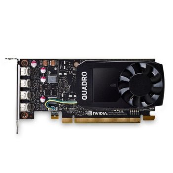 Видео карта NVIDIA Quadro P1000, 4GB, PNY VCQP1000DVI-PB, PCI-E 3.0, GDDR5, 128-bit, 4x mDisplayPort | JAR Computers PNY NVIDIA Quadro P1000 DVI VCQP1000DVI-PB