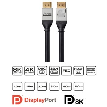 Kordz PRO Series 8K DisplayPort Cable K25043-0200