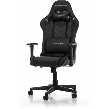 Геймърски стол DXRacer Prince P132-N (GC-P132-N-FX2), до 150kg, еко кожа, регулируеми подлакътници, коригиране височина, черен | JAR Computers DXRacer - Prince P132-N