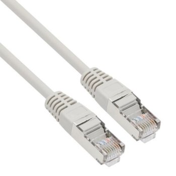 Пач кабел VCom, S/FTP, Cat 5e, екраниран, 1m, сив | JAR Computers VCom SFTP Cat 5e 1m NP531-1m