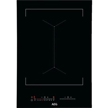 Плот за вграждане AEG IKE42640KB, 2 нагревателни зони, индукционен, 7 степени на мощност, функция таймер, контрол OptiHeat, 3700W, черен | JAR Computers AEG IKE42640KB