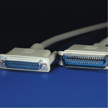 Кабел Roline Parallel Centronics 36Pin към Parallel 25(м), 1.8m | JAR Computers Roline Centronics 36Pin to Parallel 25(м), 1.8m