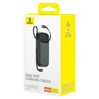 baseus qpow2 22.5w 20000 mah черен