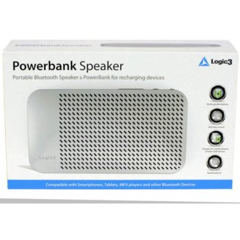 Logic3 MX7-B Bluetooth Speaker Powerbank 5000mAh