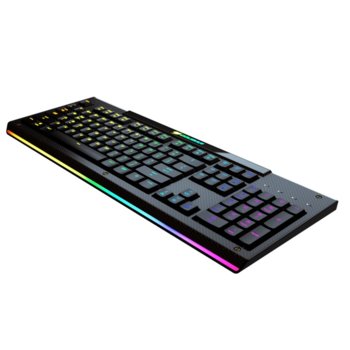Клавиатура Cougar Aurora S, гейминг, RGB подсветка, черна, USB image