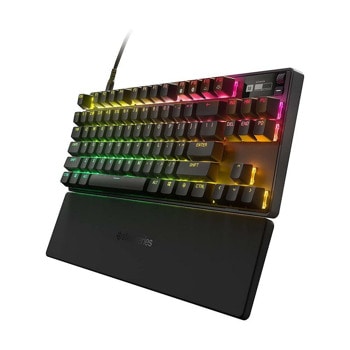Клавиатура SteelSeries Apex Pro TKL (2023), геймърска, механична, OmniPoint Adjustable switches, RGB подсветка, UK layout, черна, Bluetooth, USB | JAR Computers SteelSeries Apex Pro TKL 64857