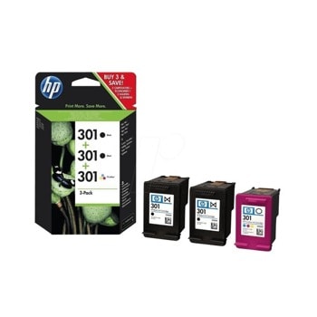 HP 301 3 Pack (E5Y87EE) Black/Color