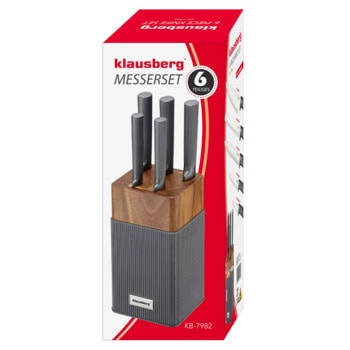 комплект ножове klausberg kb 7982 8 части кафяви | JAR Computers комплект ножове klausberg kb 7982 8 части кафяви