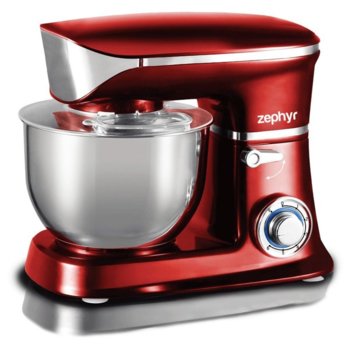 Миксер Zephyr ZP 1115 Q, 1900W, 6 степени на работа + PULSE, 6.5л. обем на купата, 3 бъркалки, червен | JAR Computers Zephyr ZP 1115 Q red