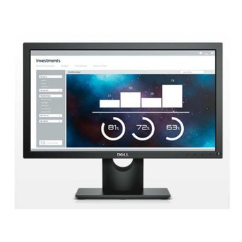 Монитор Dell E2016H (E2016H-B), 19.5" (49.53 cm), TN панел, WXGA, 5ms, 1000:1, 250 cd/m2, Display Port, D-Sub | JAR Computers Dell E2016H E2016H-B