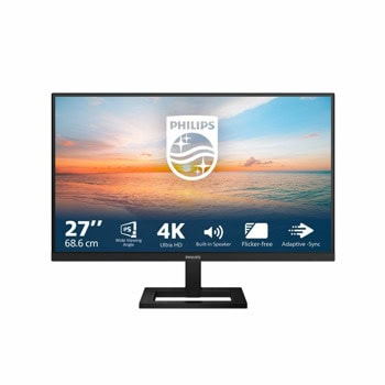 Монитор Philips 27E1N1800AE/00, 27" (68.58cm) IPS панел, 4K/UHD, 4ms, Mega Infinity DCR, 350cd/m2, DisplayPort, HDMI | JAR Computers Philips 27E1N1800AE/00