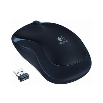 Мишка Logitech M175, оптична(1000 dpi), безжична, черна, без опаковка | JAR Computers Logitech M175 Wireless 910-002777_Bulk