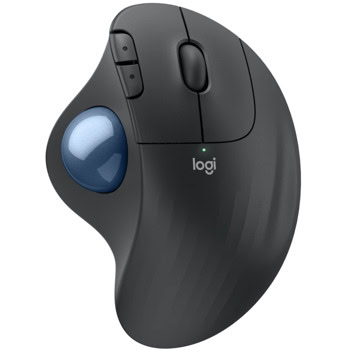 Мишка Logitech ERGO M575S, оптична (2000 dpi), безжична, Bluetooth, USB, черна, Trackball | JAR Computers Logitech ERGO M575S Graphite 910-007029