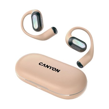 Слушалки Canyon OnFlow 12, безжични, Bluetooth, 4 ENC микрофона, бежови | JAR Computers Canyon OnFlow 12 Beige CNS-TWS12BE
