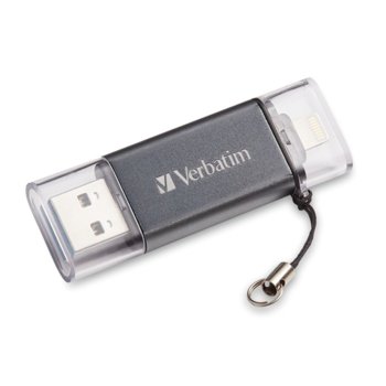 Памет 16GB USB Flash Drive, Verbatim Store'n'Go, USB 3.0, Lightning, черна | JAR Computers Verbatim 16GB USB 3.0 Store n Go