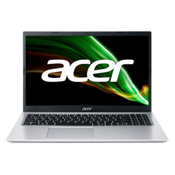Лаптоп Acer Aspire 3 A315-58G-38LD (NX.AG0EX.001)(сребрист), двуядрен Tiger Lake Intel Core i3-1115G4 1.7/4.1 GHz, 15.6" (39.62 cm) Full HD Anti-Glare Display & GF MX350 2GB, (HDMI), 8GB DDR4, 512GB SSD, 2x USB 3.2 Gen 1 Type-A, Linux | JAR Computers Acer Aspire 3 A315-58G-38LD NX.AG0EX.001