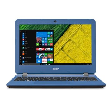 Лаптоп Acer Aspire ES1-132 (NX.GHLEX.001)(син), двуядрен Apollo Lake Intel Celeron N3350 1.10/2.40 GHz, 11.6" (29.46 cm) HD Anti-glare Display, (HDMI), 4GB, 32GB SSD, 1x USB 3.0, Windows 10, 1.25kg | JAR Computers Acer Aspire ES1-132 NX.GHLEX.001 Blue