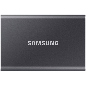 Памет SSD 4TB Samsung T7 Gray (MU-PC4T0T/WW), USB 3.2 Gen 2 Type-C, външна, скорост на четене до 1050MB/s, скорост на запис до 1000MB/s | JAR Computers Samsung T7 Gray 4TB MU-PC4T0T/WW