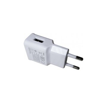 USB захранващ адаптер 220V-5V 1A White