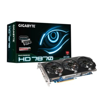 Видео карта AMD 7870, 2GB, Gigabyte R787OC-2GD, PCI-E, DDR5, 256bit, HDMI, 2x miniDisplayPort, DVI | JAR Computers AMD 7870 2GB Gigabyte R787OC-2GD