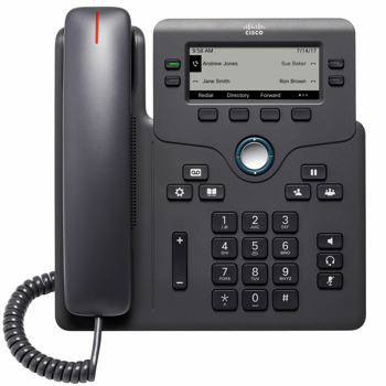 VoIP телефон Cisco 6841 (Разопакован продукт), 3.5" (8.89 cm) LCD дисплей, 4 линии, 2x 10/100/1000Base-T, черен | JAR Computers Cisco 6841 Phone CP-6841-3PW-CE-K9 разопакован
