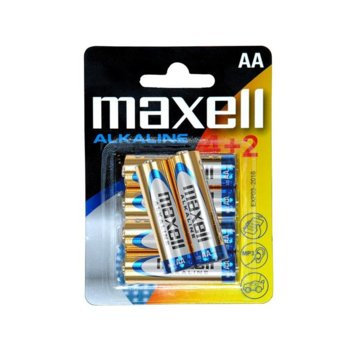 Батерии 4+2 x MAXELL Alkaline AA, 1.5V