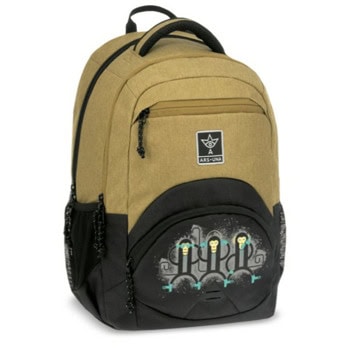 Ученическа раница Ergo 27l Apes (5386, ергономична подложка, подплатен ергономичен гръб, жълта | JAR Computers Ergo 27l Apes (5386)