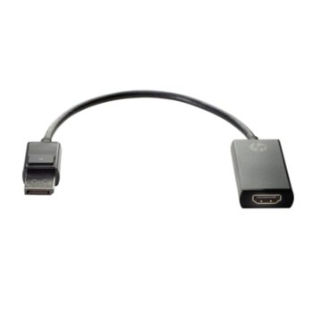 Преходник HP, DisplayPort(м) към HDMI(ж), черен | JAR Computers HP DisplayPort to HDMI