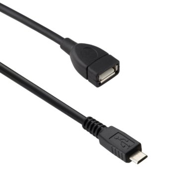 Кабел USB F to USB Micro 1m 18083