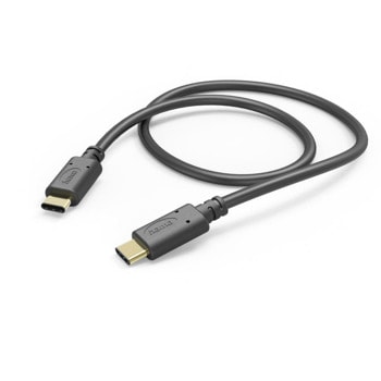 Кабел Hama 201589, от USB-C(м) към USB-C(м), 1m, черен | JAR Computers Hama 201589