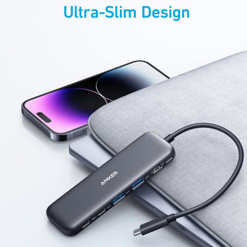 Anker 332 USB-C Hub (5-in-1) Black | JAR Computers Anker 332 USB-C Hub (5-in-1) Black