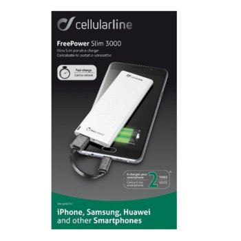 Cellular Line FREEPOWER SLIM 3000 FREEPSLIM3000W
