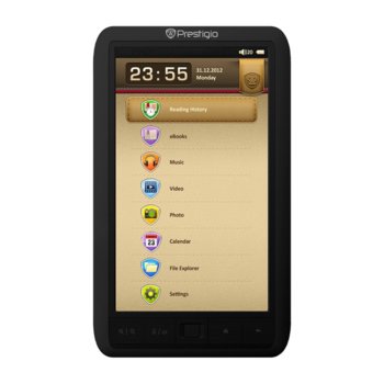 Електронна книга Prestigio MultiReader 3574,  7" (17.78cm) TFT LCD Anti-Glare,  4GB Flash памет (+microSD слот) | JAR Computers Prestigio MultiReader 3574