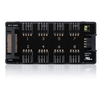 Контролер за вентилатори Noctua Fan Hub (NA-FH1), 8x 4-pin PWM конектори, SATA, черен | JAR Computers Noctua Fan Hub NA-FH1