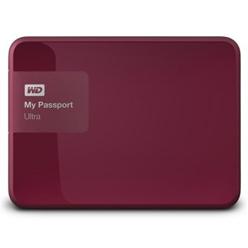 Твърд диск 3TB WD MyPassport Ultra(лилав), външен, 2.5"(6.35 cm), USB/3.0 | JAR Computers 3TB HDD USB 3.0 MyPassport Ultra Berry