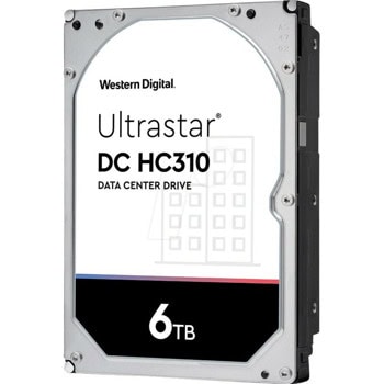 Твърд диск 6TB Western Digital Ultrastar HC310 ES, SATA 6Gb/s, 7200 rpm, 256MB кеш, 3.5" (8.89 cm) | JAR Computers Western Digital Ultrastar HC310 ES 6TB HT0B36039