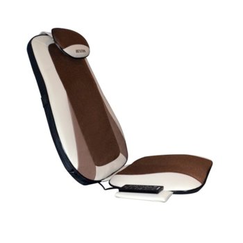 Масажна подложка Rexton CF-2508, за офис стол или автомобилна седалка, различни видове масаж, дистанционно/контролер, функция за нагряване, кафява image