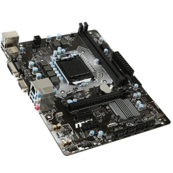Дънна платка MSI H110M PRO-VD, H110M, LGA1151, DDR4, PCI-E (DVI), SB7.1, Lan1000, 4x SATA 6Gb/s, 2x USB 3.1, Micro-ATX | JAR Computers MSI H110M PRO-VD