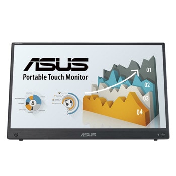 Монитор Asus ZenScreen Touch MB16AHT, преносим, 15.6" (39.62 cm) IPS 10-point сензорен панел, Full HD, 250cd/m2, Mini HDMI, USB Type-C | JAR Computers Asus ZenScreen Touch MB16AHT