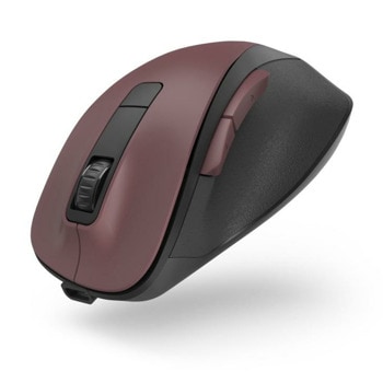 Мишка Hama MW-500 Recharge (173033), оптична (1600dpi), безжична, USB, тъмночервена, 6 бутона | JAR Computers Мишка Hama MW-500 173033 червена