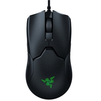 Мишка Razer Viper 8KHz (RZ01-03580100-R3M1), оптична (20000 dpi), USB, черна, гейминг, 8000 Hz честота, 8 програмируеми бутона, Ултралека 71 гр, Оптични суичове, Кабел SpeedFlex, Подсветка RGB, Черен | JAR Computers Razer RZ01-03580100-R3M1