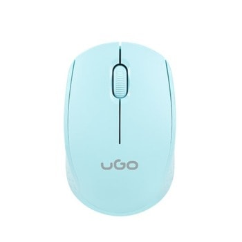 Мишка uGo Pico MW100, оптична (1600 dpi), безжична, USB, синя image